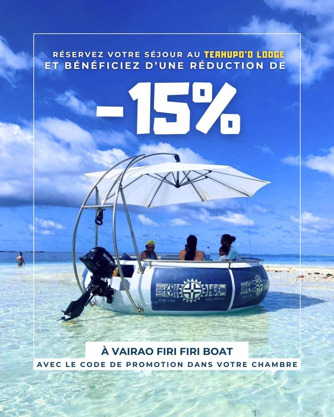 Teahupo'O Lodge, Fare Raepu'U, L'Aventure Du Bout De L'Ile En Famille Ou Entre Amis Teahupoo Exterior foto